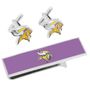 Minnesota Vikings Cufflinks and Money Clip Gift Set-CLI-PD-MINV-CM