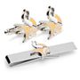 Minnesota Vikings Cufflinks and Tie Bar Gift Set