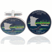 Minnesotan Quarter Coin Cuff Links