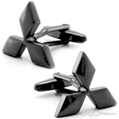 Mitsubishi Black Cufflinks