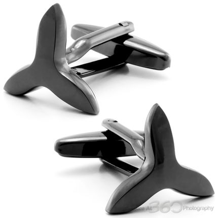 Mitsubishi Logo in Black Cufflinks