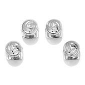 Modern Knot Sterling Silver Studs