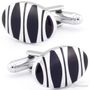Modern Oval Onyx Cufflinks