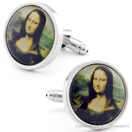 Mona Lisa Painting Cufflinks