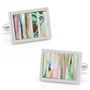 MOP and Abalone Vertical Stripes Cufflinks