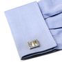 MOP and Abalone Vertical Stripes Cufflinks