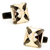 MOP Caged Stones Cufflinks