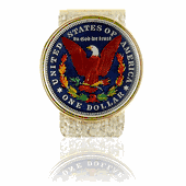 Morgan Silver Dollar - 1 Oz. (Tail Side) Coin Money Clips