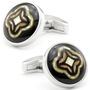 Mosaic Inlaid Mandala Cufflinks