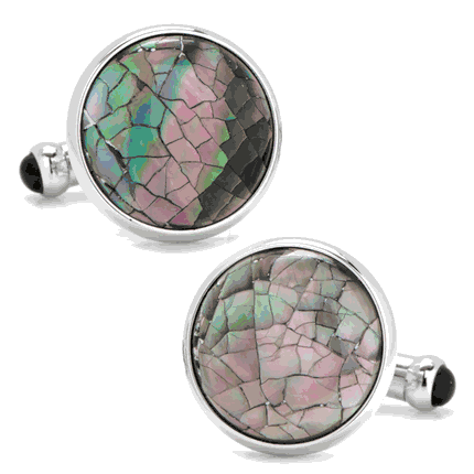 Mosaic Smoke Mother of Pearl Cufflinks