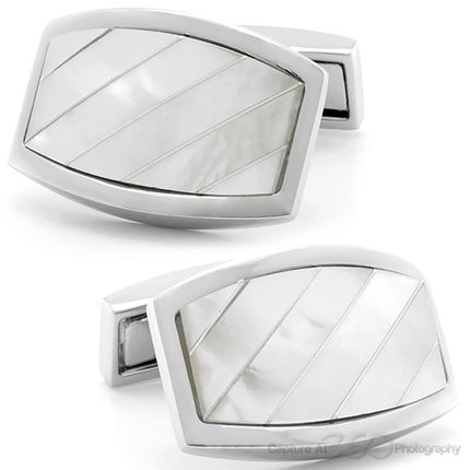 Mother of Pearl Plates Cufflinks