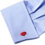 Mr. and Mrs. Moustache and Lips Cufflinks