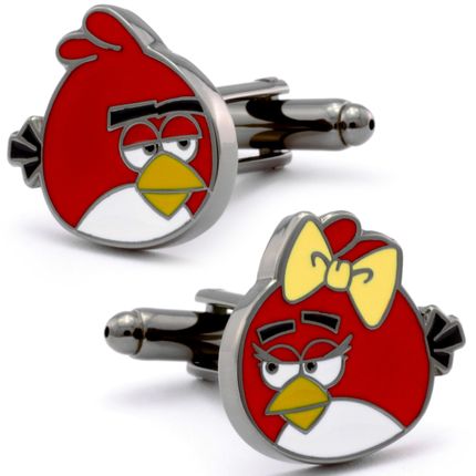 Mr. Angry Birds Cufflinks