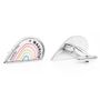 Multi L'Amour Heart Stamp Cufflinks