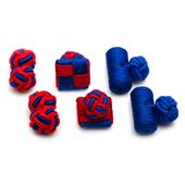 Mustangs Silk Knot Combo Cufflinks