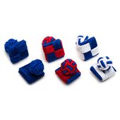Mustangs Silk Square Knot Cufflinks