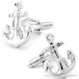Nautical Silver Anchor Cufflinks