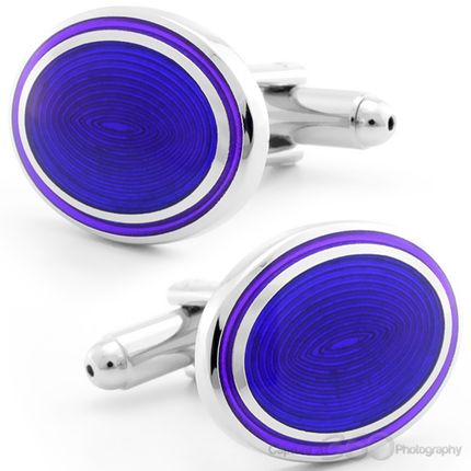 Navy Blue Midways Cufflinks