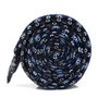 Navy  Circle Patterned Silk Tie