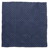 Navy Diamond Pocket Square