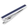 Navy Enamel Inlaid Tie Clip