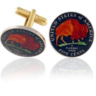 New Buffalo Nickel Coin Cuff Links