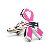 New England Patriots Breast Cancer Awareness Cufflinks