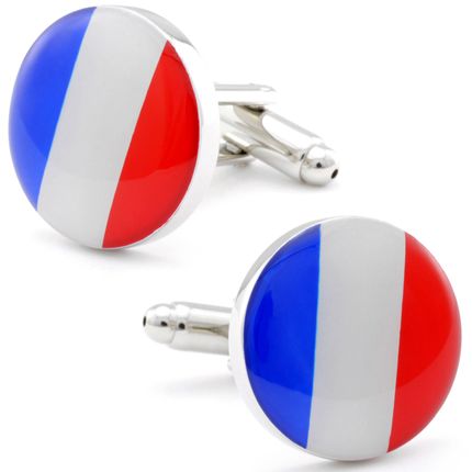 New French Flag Cufflinks