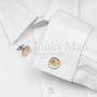 New Jefferson Nickel White Buffalo Cufflinks