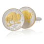New Jefferson Nickel White Buffalo Cufflinks