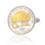 New Jefferson Nickel White Buffalo Cufflinks