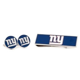 New York Giants Cufflinks And Money Clip Gift Set