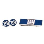 New York Giants Cufflinks And Money Clip Gift Set