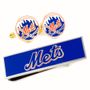New York Mets Cufflinks and Money Clip Gift Set