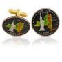 New York Quarter Coin Cuff Links