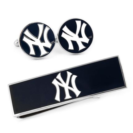 New York Yankees Cufflinks And Money Clip Gift Set