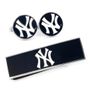 New York Yankees Cufflinks And Money Clip Gift Set