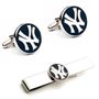 New York Yankees Cufflinks And Tie Bar Gift Set