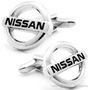 Nissan Silver Logo Cufflinks