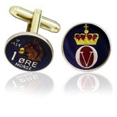 Norway Crown Coin Cuff Links