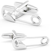 Novelty Safety Pin Cufflinks