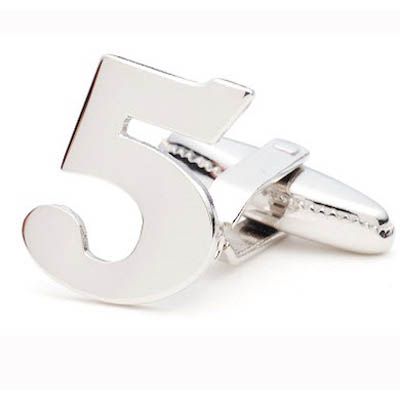 Number 5 Cufflinks