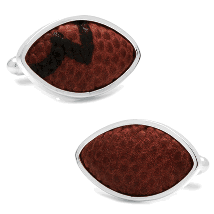 Oakland Raiders Game Used Football Cufflinks