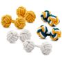 Ocean Breeze Silk Knot Cufflinks