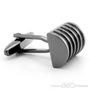 Off the Cuff, D-Shaped Gunmetal Cufflinks