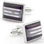 Onyx and Mother of Pearl Edged Cufflinks