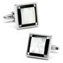 Onyx & MOP Four Corners Cufflinks