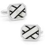 Onyx & MOP Ribbon Cufflinks