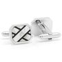 Onyx & MOP Ribbon Cufflinks