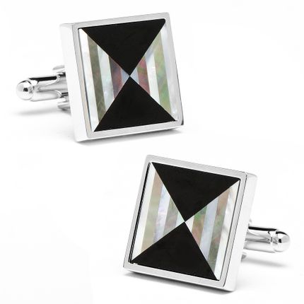 Onyx & MOP Tunnel Vision Cufflinks